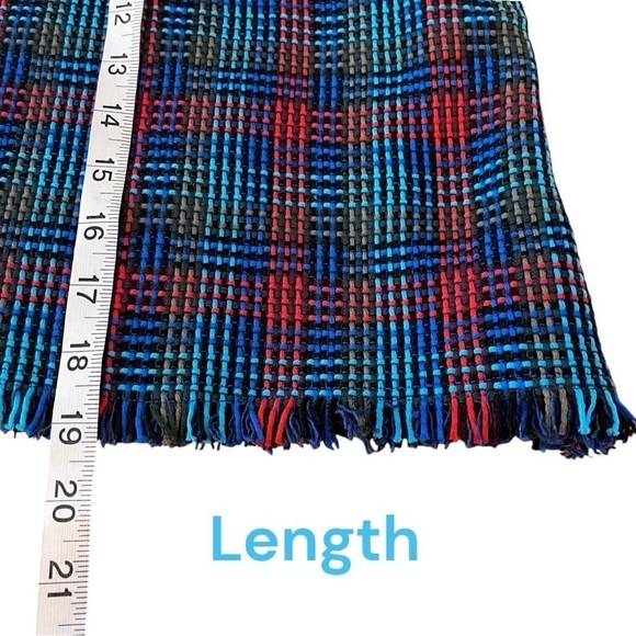 Boden Preppy Plaid A-line Skirt with Fringe - Picture 8 of 12
